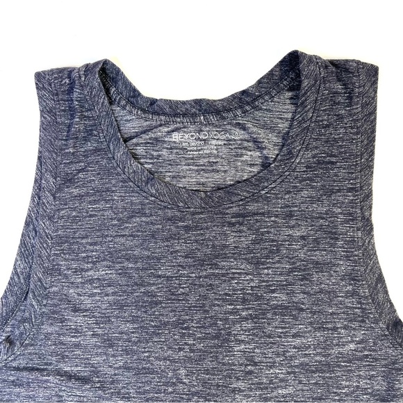 Beyond Yoga Cloud Heather Muscle Tank Top Gray Size Medium - Picture 6 of 9